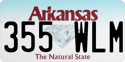 AR license plate 355WLM