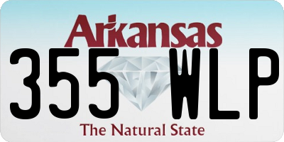 AR license plate 355WLP