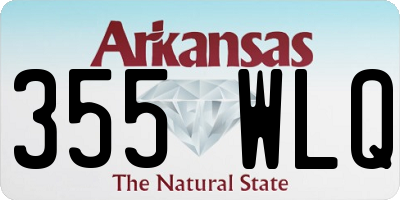 AR license plate 355WLQ
