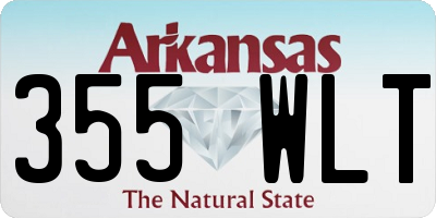 AR license plate 355WLT