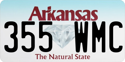 AR license plate 355WMC