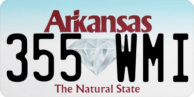 AR license plate 355WMI