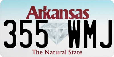AR license plate 355WMJ