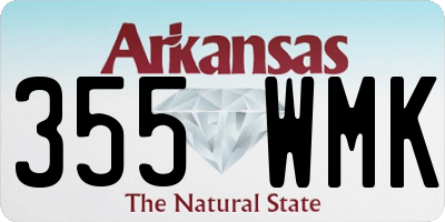 AR license plate 355WMK