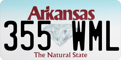 AR license plate 355WML