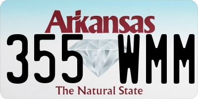 AR license plate 355WMM