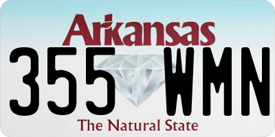 AR license plate 355WMN
