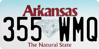 AR license plate 355WMQ