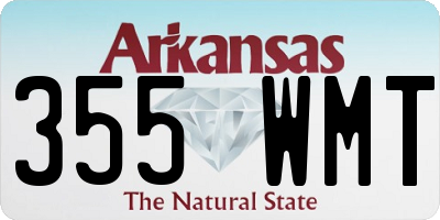 AR license plate 355WMT