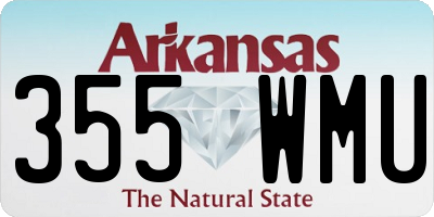 AR license plate 355WMU