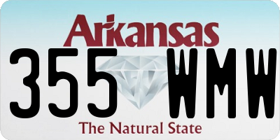 AR license plate 355WMW