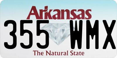 AR license plate 355WMX