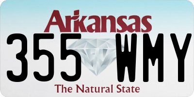 AR license plate 355WMY