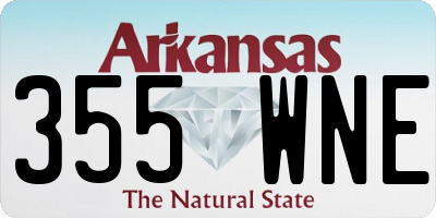 AR license plate 355WNE