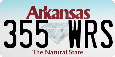 AR license plate 355WRS