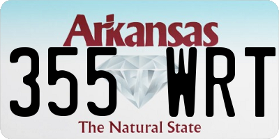 AR license plate 355WRT