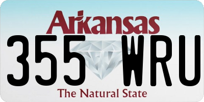 AR license plate 355WRU
