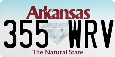 AR license plate 355WRV
