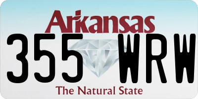 AR license plate 355WRW