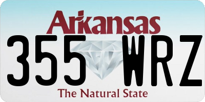 AR license plate 355WRZ