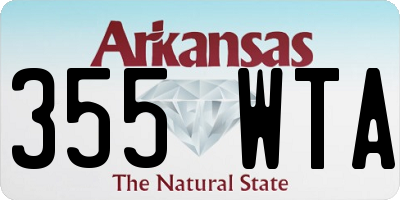 AR license plate 355WTA