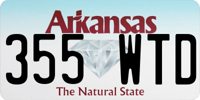 AR license plate 355WTD