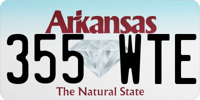 AR license plate 355WTE