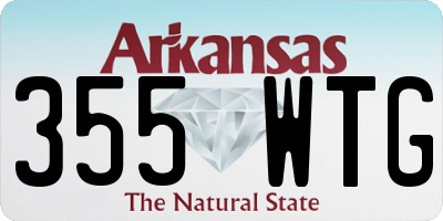 AR license plate 355WTG