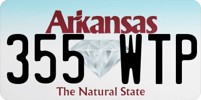 AR license plate 355WTP