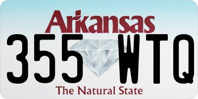 AR license plate 355WTQ