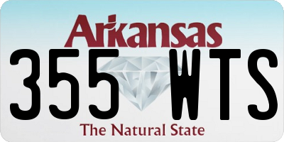 AR license plate 355WTS