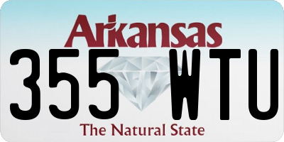 AR license plate 355WTU