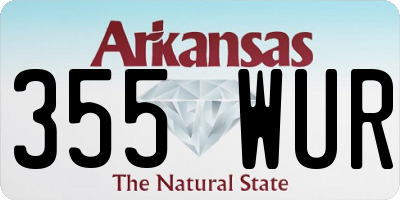 AR license plate 355WUR