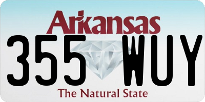 AR license plate 355WUY