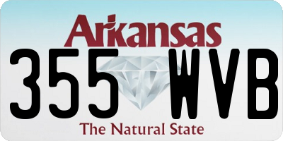 AR license plate 355WVB