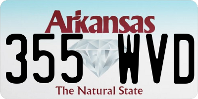 AR license plate 355WVD