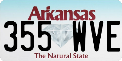 AR license plate 355WVE