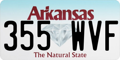AR license plate 355WVF
