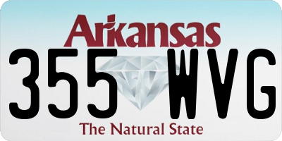 AR license plate 355WVG
