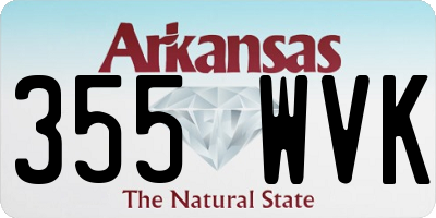 AR license plate 355WVK