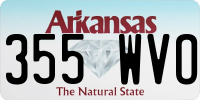 AR license plate 355WVO