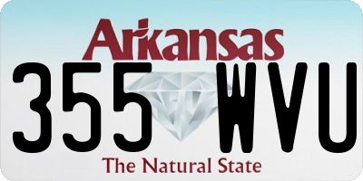 AR license plate 355WVU