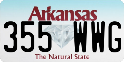 AR license plate 355WWG