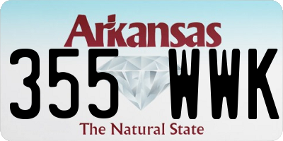 AR license plate 355WWK