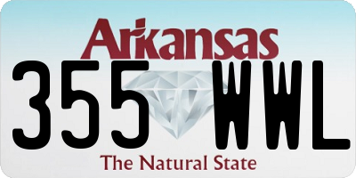 AR license plate 355WWL