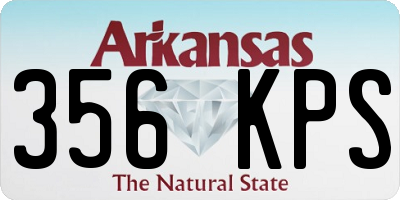 AR license plate 356KPS