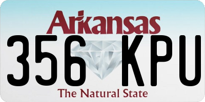 AR license plate 356KPU