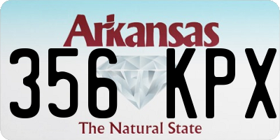 AR license plate 356KPX