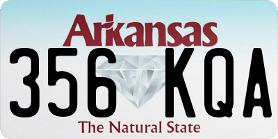 AR license plate 356KQA