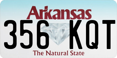 AR license plate 356KQT
